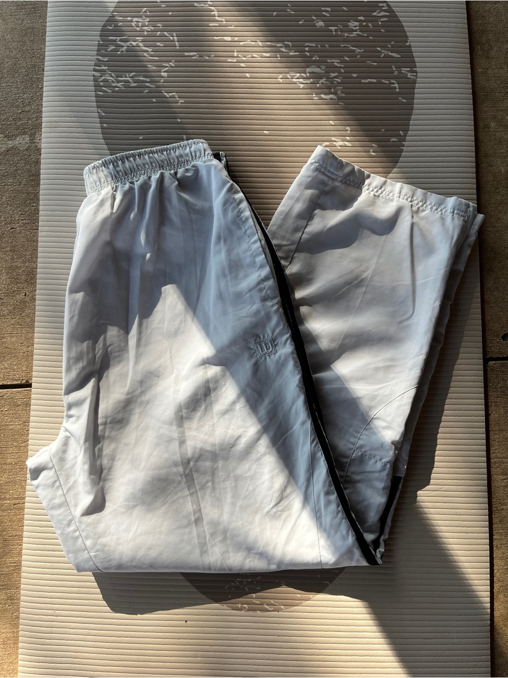 Wilson Light Gray Men’s Jogger Pants with Black Trim